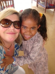 Jacqueline with Tevy at the ELMA Trust